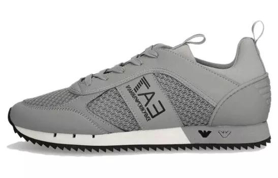 Кроссовки EMPORIO ARMANI EA7 Lifestyle Shoes Men Low-top Gray, серый