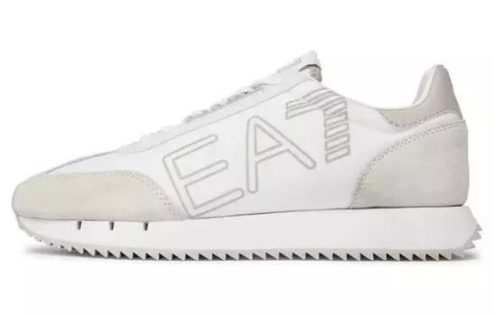 Кроссовки EMPORIO ARMANI EA7 Lifestyle Shoes Unisex Low-top Off White, цвет Off White