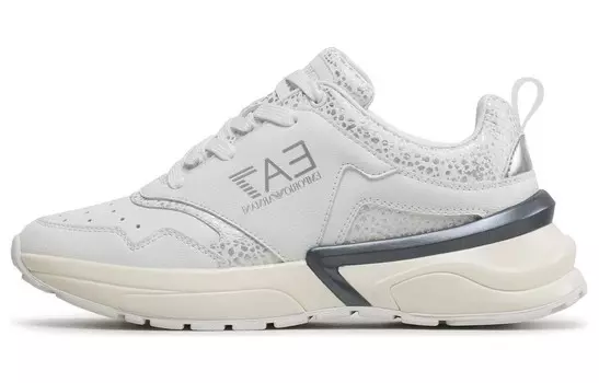 Кроссовки EMPORIO ARMANI EA7 Lifestyle Shoes Unisex Low-top White, белый