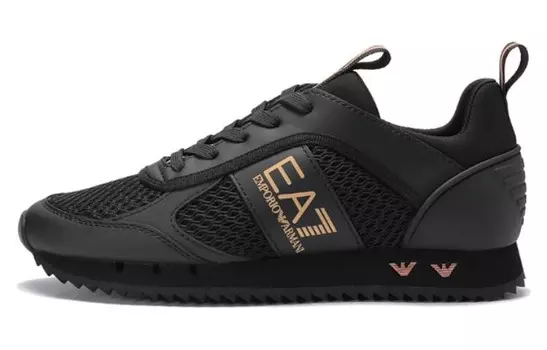 Кроссовки EMPORIO ARMANI EA7 Lifestyle Shoes Unisex Low-top Gold, золотой