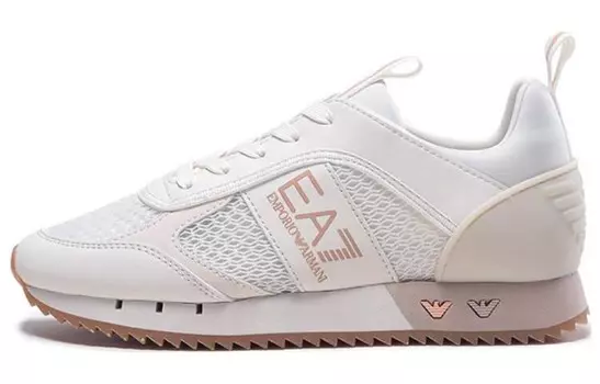 Кроссовки EMPORIO ARMANI EA7 Lifestyle Shoes Unisex Low-top White, цвет Off White