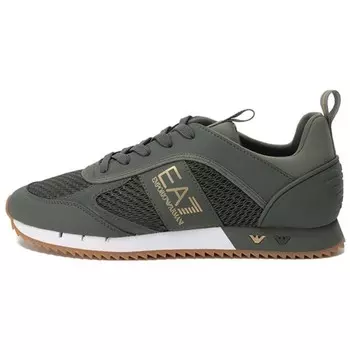 Кроссовки EMPORIO ARMANI EA7 Lifestyle Shoes Unisex Low-top Gold, золотой