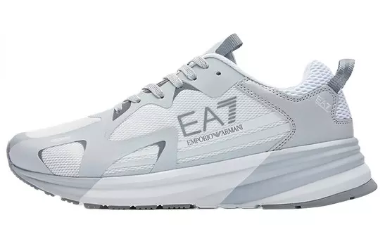 Кроссовки EMPORIO ARMANI EA7 Lifestyle Shoes Unisex Low-top Gray, серый