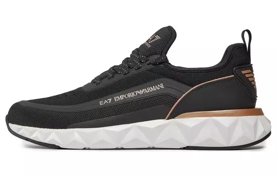 Кроссовки EMPORIO ARMANI EA7 Lifestyle Shoes Unisex Low-top Black, черный