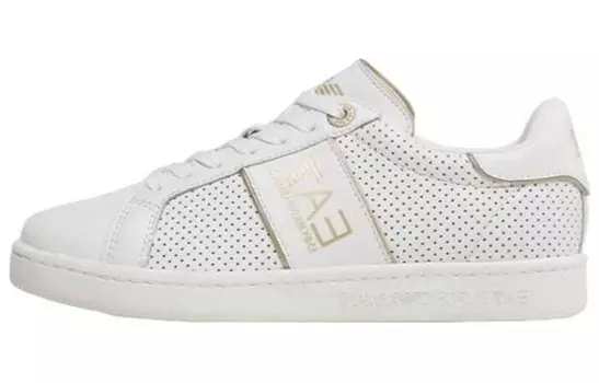 Кроссовки EMPORIO ARMANI EA7 Skateboarding Shoes Men Low-top White, белый