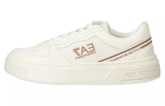 Кроссовки EMPORIO ARMANI EA7 Skateboarding Shoes Unisex Low-top White, белый
