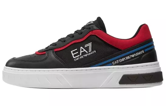 Кроссовки EMPORIO ARMANI EA7 Skateboarding Shoes Unisex Low-top Black, черный