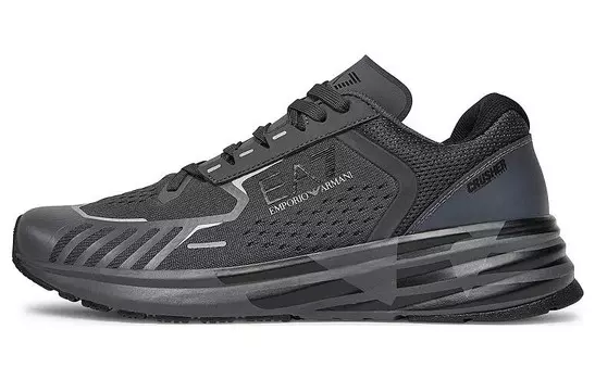 Кроссовки EMPORIO ARMANI Lifestyle Shoes Men Low-top Black, черный
