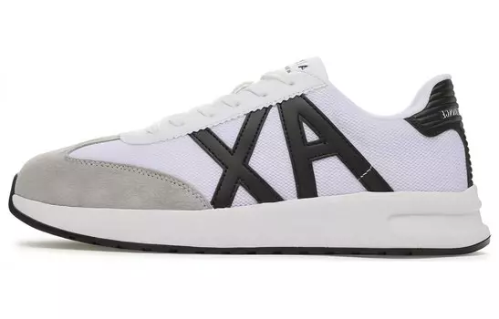 Кроссовки EMPORIO ARMANI Lifestyle Shoes Men Low-top Gray/White, серый/белый
