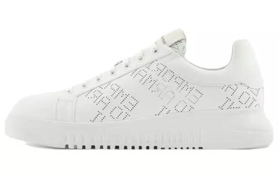 Кроссовки EMPORIO ARMANI Lifestyle Shoes Men Low-top White, белый