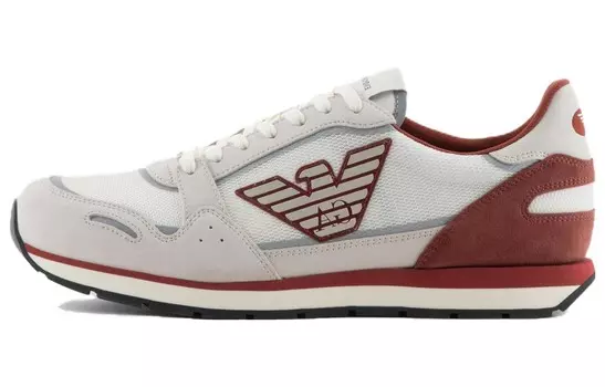 Кроссовки EMPORIO ARMANI Lifestyle Shoes Men Low-top Beige, бежевый