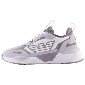 Кроссовки EMPORIO ARMANI Lifestyle Shoes Unisex Low-top White/Purple, светло-фиолетовый