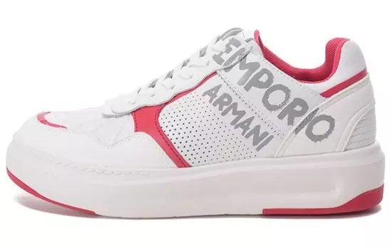 Кроссовки EMPORIO ARMANI Lifestyle Shoes Women's Low-top Red, красный