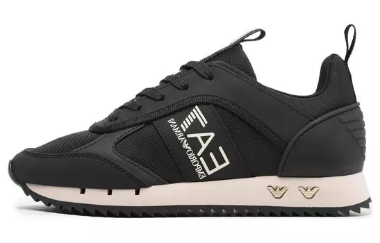 Кроссовки EMPORIO ARMANI Lifestyle Shoes Women's Low-top Black, черный
