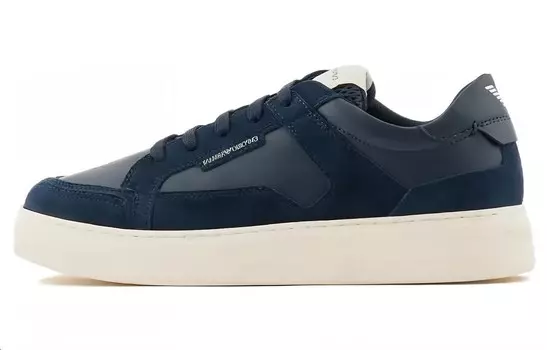 Кроссовки EMPORIO ARMANI Panelled Platform Sneakers, синий