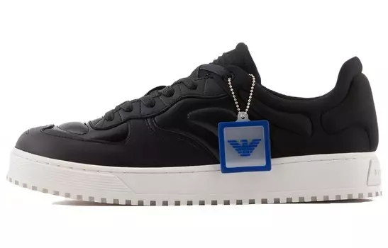 Кроссовки EMPORIO ARMANI Quilted Hybrid Lace-up Sneakers, черный