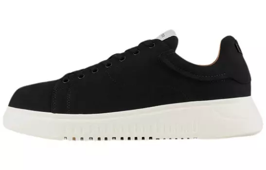 Кроссовки Emporio Armani Skateboarding, черный/белый/коричневый