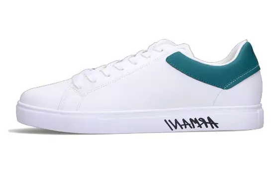 Кроссовки EMPORIO ARMANI Skateboarding Shoes Men Low-top White, белый