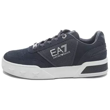 Кроссовки EMPORIO ARMANI Skateboarding Shoes Unisex Low-top Dark Blue, темно-синий