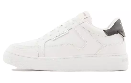 Кроссовки EMPORIO ARMANI Skateboarding Shoes Women's Low-top White, белый