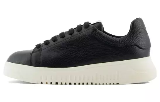 Кроссовки EMPORIO ARMANI Skateboarding Shoes Women's Low-top Black, черный