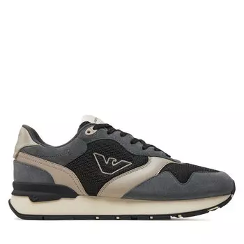 Кроссовки Emporio Armani X4X642 XN951 T835 Dark Grey/Blk/Sand, серый