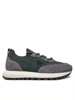 Кроссовки Emporio Armani X4X659 XR105 U213 Grn, зеленый/серый