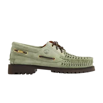 Кроссовки END. x 3-Eye Classic Lug Boat, цвет Light Green Suede