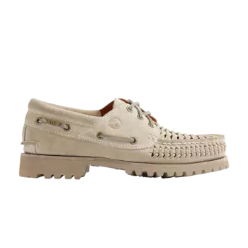 Кроссовки END. x 3-Eye Classic Lug Boat, цвет White Suede