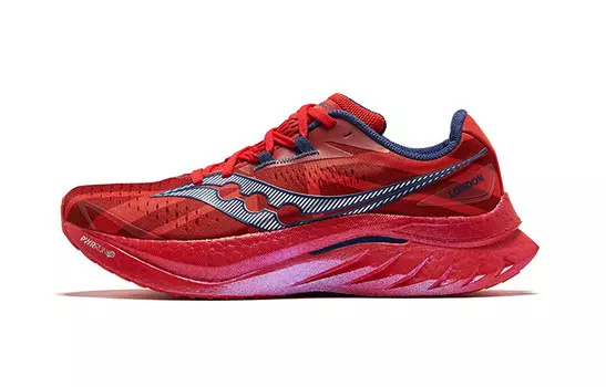 Кроссовки Endorphin Speed Brown 4 мужские с низким верхом красного цвета Saucony