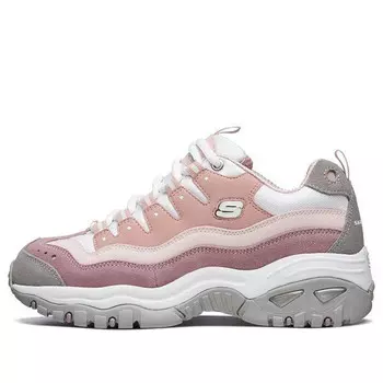 Кроссовки energy pink/white Skechers, розовый