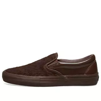 Кроссовки engineered garments x classic slip-on low-top sneakers brown Vans, коричневый
