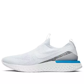 Кроссовки epic phantom react flyknit sports shoes Nike, белый