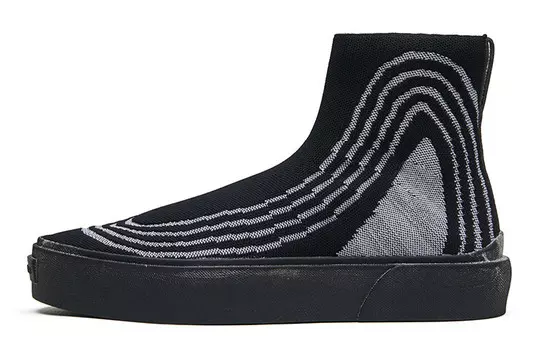 Кроссовки EQLZ Fault Skateboarding Shoes Unisex High-top Black/grey, цвет Raven