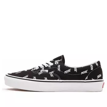 Кроссовки era 'allover logo - black white' Vans, черный