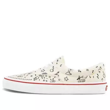 Кроссовки era beige graffiti cream Vans, бежевый