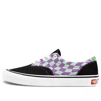 Кроссовки era checkerboard black/multi-color Vans, черный