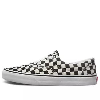 Кроссовки era 'checkerboard marshmallow black' Vans, черный