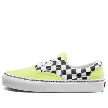 Кроссовки era 'get the real #95 - sunny lime checkerboard' Vans, желтый