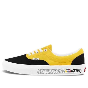 Кроссовки era retro casual skate shoes black yellow splicing 'black yellow' Vans, черный