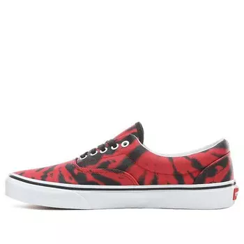 Кроссовки era 'tie-dye - tango red' Vans, черный