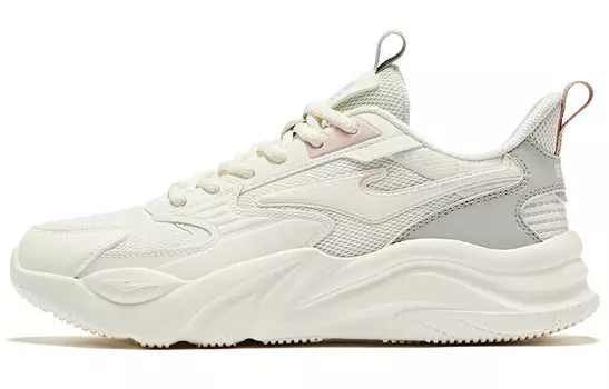 Кроссовки ERKE 2.0 Lifestyle Shoes Women's Low-top White/Gray/Pink, белый/серый/розовый