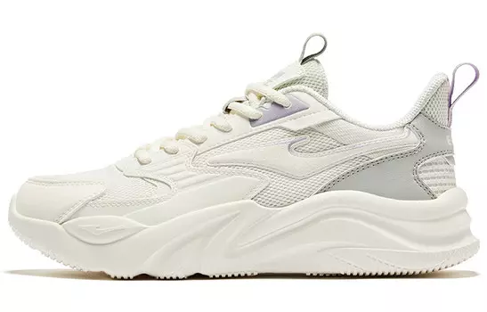 Кроссовки ERKE 2.0 Lifestyle Shoes Women's Low-top White/grey/purple, белый/серый/фиолетовый