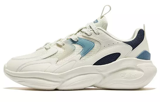 Кроссовки ERKE Lifestyle Shoes Men Low-top Microcrystalline White/fjord Blue, синий