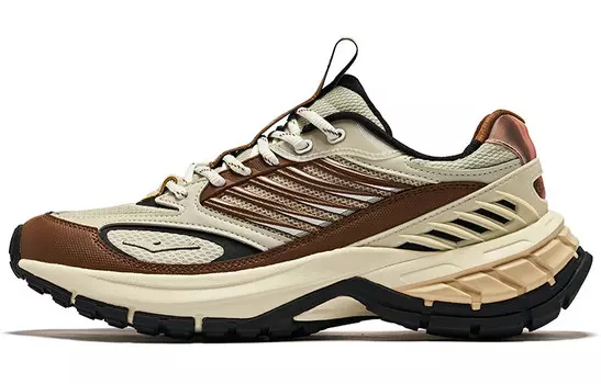 Кроссовки ERKE Lifestyle Shoes Men Low-top Brown, коричневый