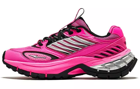 Кроссовки ERKE Lifestyle Shoes Women's Low-top The Number Is Pink And Black, черный