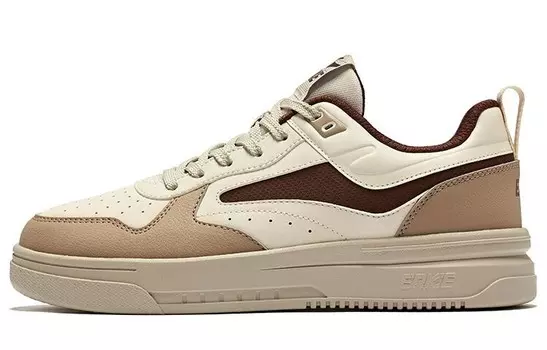Кроссовки ERKE Skateboarding Shoes Men Low-top Custard Grayish-taupe, коричневый