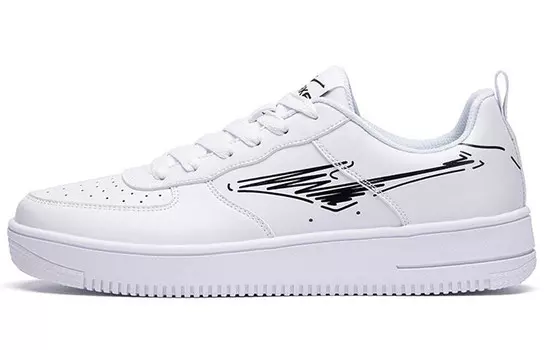 Кроссовки ERKE Skateboarding Shoes Men Low-top Black, белый/черный