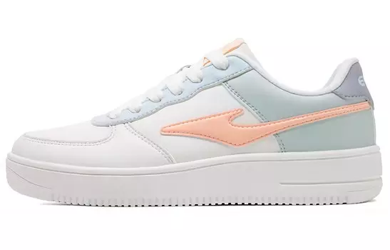 Кроссовки ERKE Skateboarding Shoes Women's Low-top White/Green, зеленый