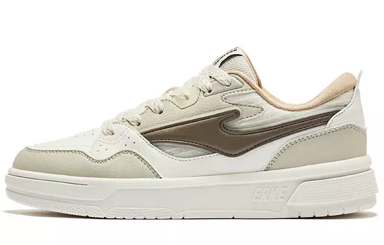 Кроссовки ERKE Skateboarding Shoes Women's Low-top Microcrystalline White Pumice Lime, цвет Microcrystalline white pumice lime